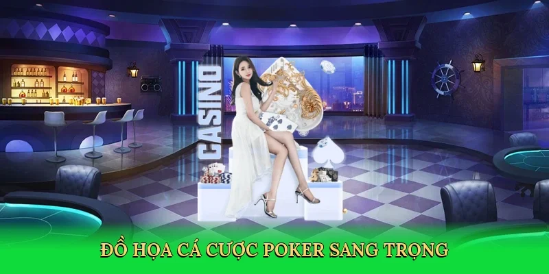 Đồ họa cá cược poker sang trọng